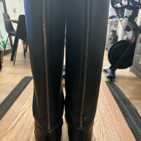 J. Crew Field Boots - Like New ! Black 9 - Picture 5 of 9